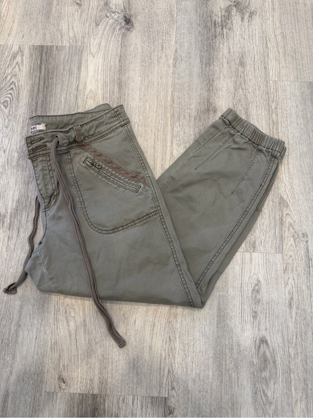 Hei Hei Olive Green Utility Jogger Pants Size 10